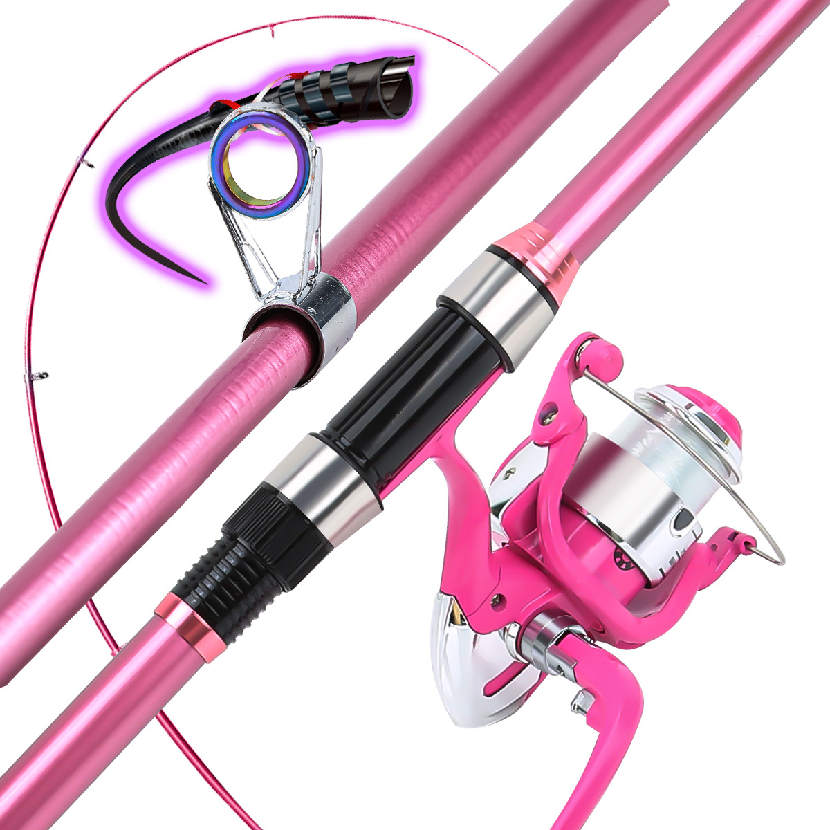 Fishing Pole Set Full Kits Wit - Fishing Rod Combo 评论和价格