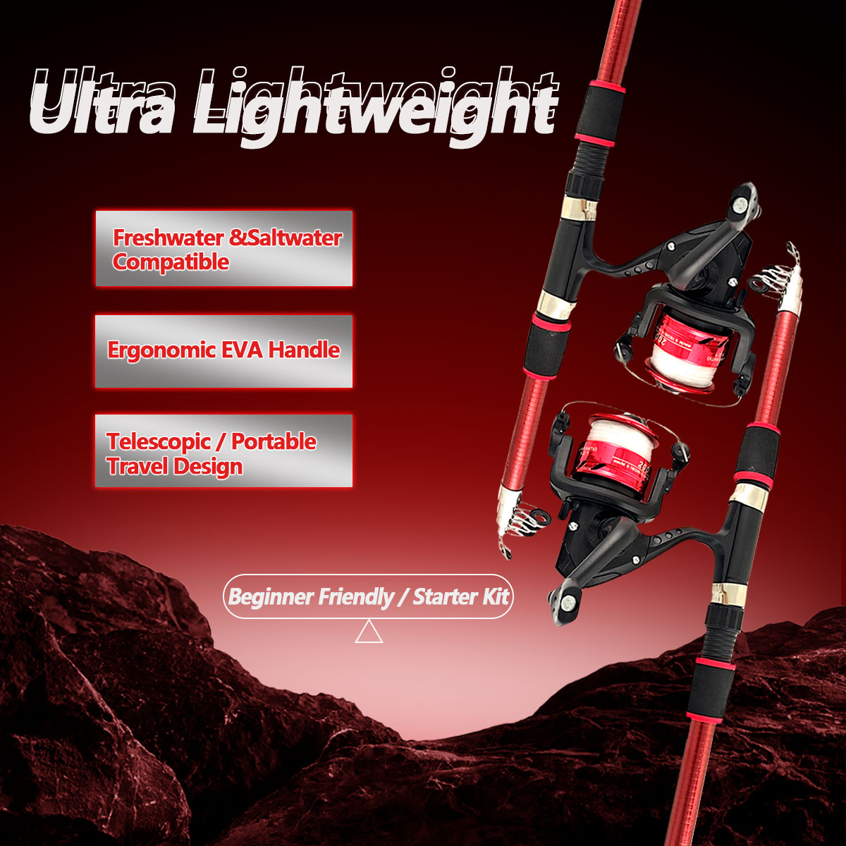 Spinning Fishing Rod and Reel  - Fishing Rod Combo 评论和价格