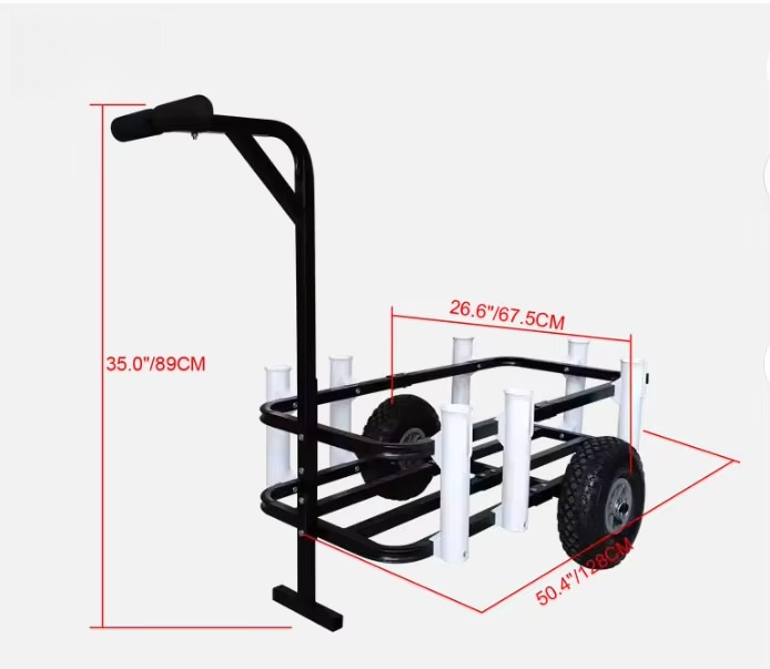 Collapsible Wagon Beach Wagon  - Fishing Rod Holder 评论和价格